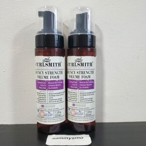 Curlsmith Bouncy Strength Volume Foam, Styling Foam Curly Hair 7.5 Fl Oz x2